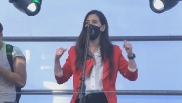 181121-08 MACARENA RIPAMONTI EN CIERRE DE CAMPAÑA DE GABRIEL BORIC 02