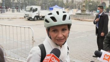 300922-02 DECLARACIONES MINISTRA DEL INTERIOR AL LLEGAR A LA MONEDA 08