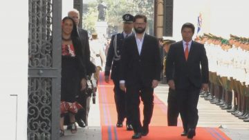 281122-03 ARRIBO DEL PRESIDENTE DE PERÚ, PEDRO CASTILLO, AL PALACIO DE LA MONEDA 10