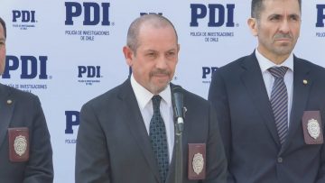 090223-03 DIRECTOR GENERAL DE LA PDI SE REFIERE A DETENCIÓN DEL PRESUNTO AUTOR HOMICIDIO DEL COMISARIO DANIEL VALDÉS DONOSO (01)