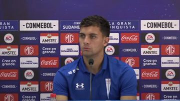 060323DEP01 CONFERENCIA DE PRENSA DE IGNACIO SAAVEDRA EN LA PREVIA A LA COPA SUDAMERICANA 02
