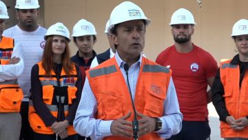 210323DEP01 MINISTRO DE DEPORTES INSPECCIONA OBRAS DEL CENTRO DE ENTRENAMIENTO DE DEPORTES DE CONTACTO 23