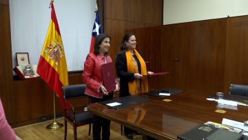 24032302 MINISTERIOS DE DEFENSA DE CHILE Y ESPAÑA FIRMAN DECLARACIÓN SOBRE MUJERES, PAZ Y SEGURIDAD (01)