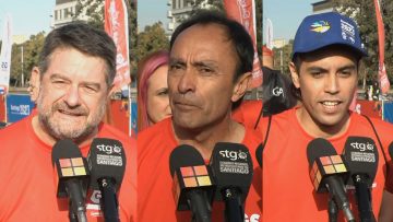 020423DEP02 GOBERNADOR DE LA RM JUNTO A L MINISTRO DEL DEPORTE PARTICIPAN EN CORRIDA (01)
