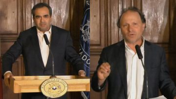 030423C05 PUNTO DE PRENSA SENADORES QUINTA Y DE URRESTI TRAS RETIRO DEL GOBIERNO DE LA COMISIÓN DE SEGURIDAD 00