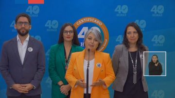 12042302 PUNTO DE PRENSA MINISTRA DEL TRABAJO_ VOCERA DE GOBIERNO Y SECRETARÍA GENERAL DE PRESIDENCIA (S) TRAS APROBACIÓN DE LA LEY 40 HORAS EN EL CONGRESO (01) (1)
