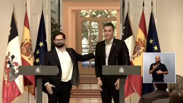 140723ESP02 DECLARACIÓN CONJUNTA PRESIDENTES SÁNCHEZ Y BORIC EN EL PALACIO DE LA MONCLOA 12