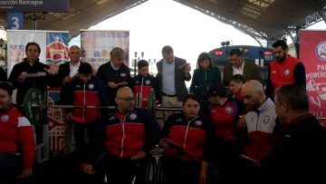 310723DEP01 MEDALLISTAS DE PARA POWERLIFTING ACTIVARON A LA CIUDAD CON EXHIBICIÓN EN ESTACIÓN CENTRAL DE FERROCARRILES 15
