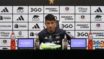 230823DEP02 CONFERENCIA DE PRENSA DEL JUGADOR DE COLO-COLO, ALAN SALDIVIA 01