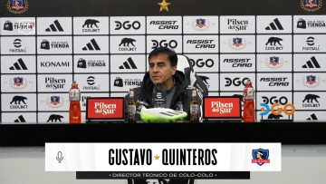 CONFERENCIA DE PRENSA DEL DT DE COLO-COLO, GUSTAVO QUINTEROS 02