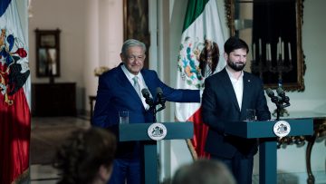 10092313 APOYOS DE LA REUNIÓN DEL PRESIDENTE BORIC JUNTO AL PRESIDENTE DE MÉXICO 01