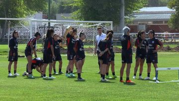 191023DEP02 IMÁGENES DE APOYO DE LA SELECCIÓN CHILENA FEMENINA PREVIO A SU DEBUT EN LOS PANAMERICANOS 03