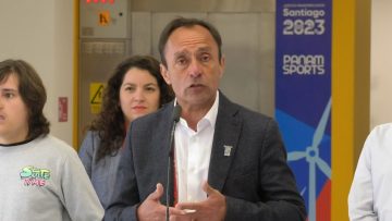 281023PAN02 PUNTO DE PRENSA DEL MINISTRO DEL DEPORTE TRAS INAUGURAR LA PRIMERA SALA ADAPTADA PARA PERSONAS CON ESPECTRO AUTISMO 06