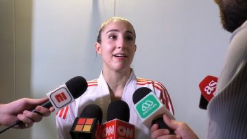 041123PAN08 DECLARACIONES DE VALENTINA TORO TRAS OBTENER MEDALLA DE ORO 05