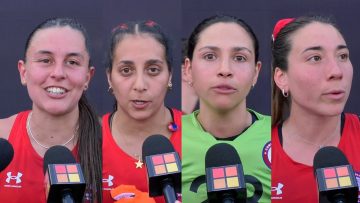 041123PAN10 DECLARACIONES TEAM CHILE HOCKEY CESPED FEMENINO TRAS LOGRAR MEDALLA DE BRONCE 00