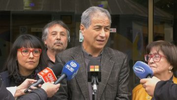 17112311 PUNTO DE PRENSA DE MARIO AGUILAR, PRESIDENTE ELECTO DEL COLEGIO DE PROFESORES 01