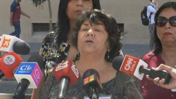 09012406 AGRUPACIONES DE DD.HH. PIDEN LA RENUNCIA DEL GENERAL YÁÑEZ EN LA MONEDA 01