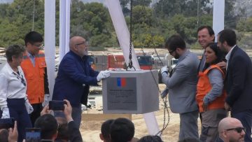 16012408 PRESIDENTE ENCABEZA CEREMONIA DE PRIMERA PIEDRA DE HOSPITAL DE COQUIMBO 1