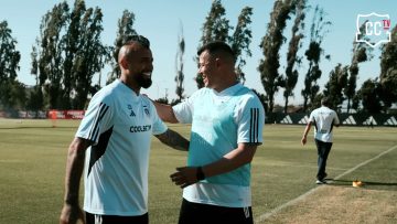 240124DEP01 APOYO PRIMER ENTRENAMIENTO DE ARTURO VIDAL EN COLOCOLO 07