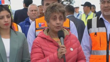 MINISTRA DE OBRAS PÚBLICAS EN PUENTE CHACAO 01