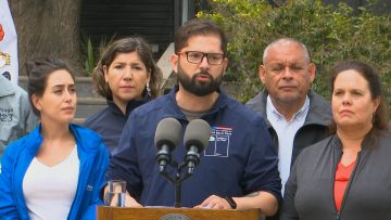 06022404 PUNTO DE PRENSA PRESIDENTE GABRIEL BORIC TRAS REUNIÓN CON ALCALDES EN VIÑA 06