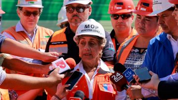 23022403 MINISTRA DE OBRAS PÚBLICAS SUPERVISA OBRAS EN AUTOPISTA VESPUCIO SUR 01