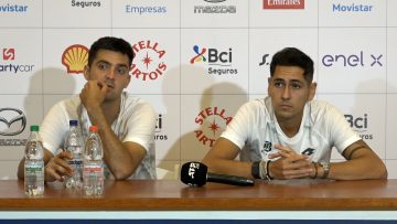 020324DEP03 CONFERENCIA DE PRENSA ALEJANDRO TABILO Y TOMAS BARRIOS TRAS GANAR LA FINAL EN DOBLES CHILE OPEN 12