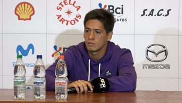 030324DEP05 CONFERENCIA DE PRENSA SEBASTIÁN BÁEZ TRAS VICTORIA EN CHILE OPEN 03