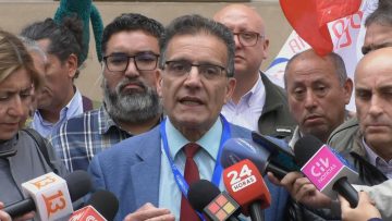 03042407 DECLARACIONES DIRIGENTES HUACHIPATO Y CUT TRAS REUNIÓN CON MINISTROS 01