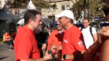 07042402 AUTORIDADES PARTICIPAN DE LA SEGUNDA VERSIÓN DE LA CORRIDA GANA SANTIAGO 01
