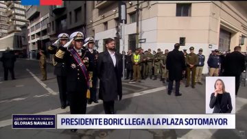 _21052404 LLEGADA PRESIDENTE GABRIEL BORIC A CONMEMORACIÓN POR GLORIAS NAVALES 01