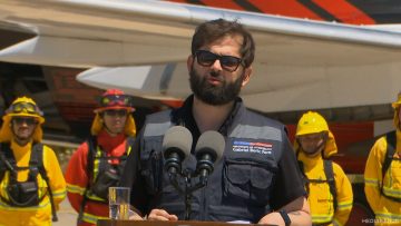 301124V01 PRESIDENTE BORIC Y NUEVO AVIÓN PARA COMBATE A INCENDIOS FORESTALES 01