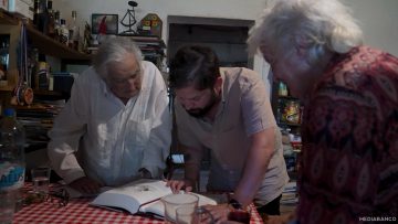 03022510 APOYOS VISITA DEL PRESIDENTE BORIC AL EX PRESIDENTE DE URUGUAY JOSÉ PEPE MUJICA 01