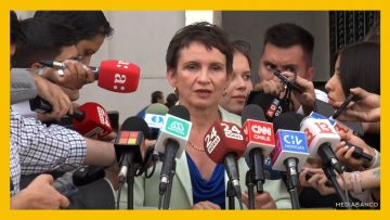 04032508 MINISTRA TOHÁ PRESENTA RENUNCIA AL CARGO AM