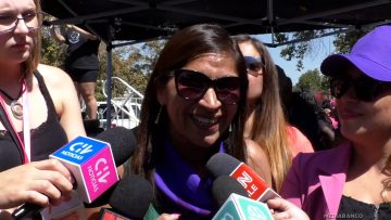 08032510 DECLARAACIONES SENADORA CAMPILLAI TRAS MARCHA 8M 08