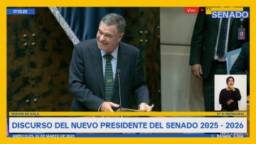 260325C17 DISCURSO NUEVO PRESIDENTE DEL SENADO DESTACADA
