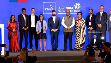 050425IND04 PRESIDENTE BORIC PARTICIPA EN INNOVATION SUMMIT CHILE-INDIA 28