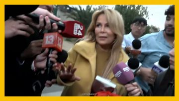 13052618 SALIDA DE CATHY BARRIGA TRAS VISITAR A JOAQUIN LAVIN 13