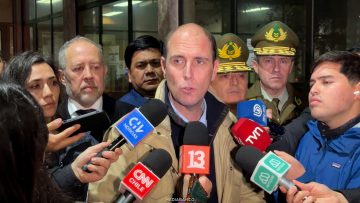 16072602 DECLARACIONES MINISTRO DE SEGURIDAD EN VALDIVIA, ANOCHE 01