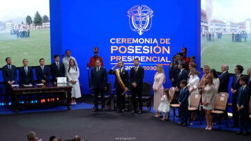 070826COL03 PRESIDENTE KAST A LA CEREMONIA DE POSESIÓN PRESIDENCIAL EN COLOMBIA 15 (1)